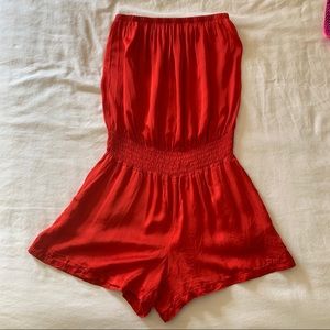 sofia collection silk romper